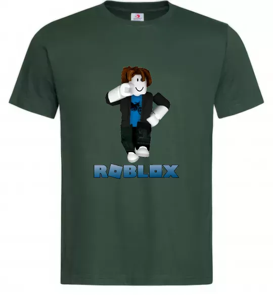 Мужская футболка Bacon Hair Roblox Темно-зеленый фото