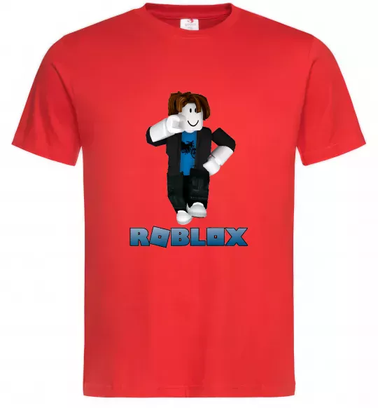Мужская футболка Bacon Hair Roblox Красный фото