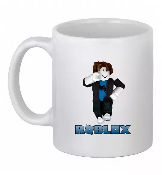 Чашка керамічна Bacon Hair Roblox Білий фото