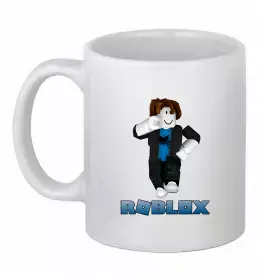Чашка керамічна Bacon Hair Roblox Білий фото