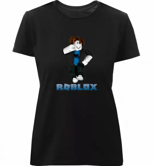 Жіноча преміум футболка Bacon Hair Roblox Чорний фото