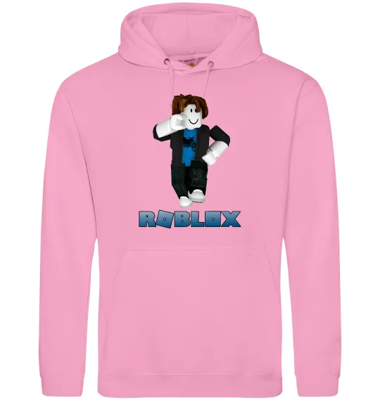 Мужская толстовка (худи) Bacon Hair Roblox Розовый фото