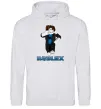 Женская толстовка (худи) Bacon Hair Roblox Серый меланж фото