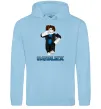 Женская толстовка (худи) Bacon Hair Roblox Голубой фото