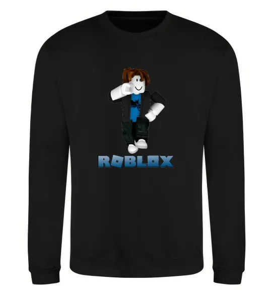 Свитшот Bacon Hair Roblox Черный фото