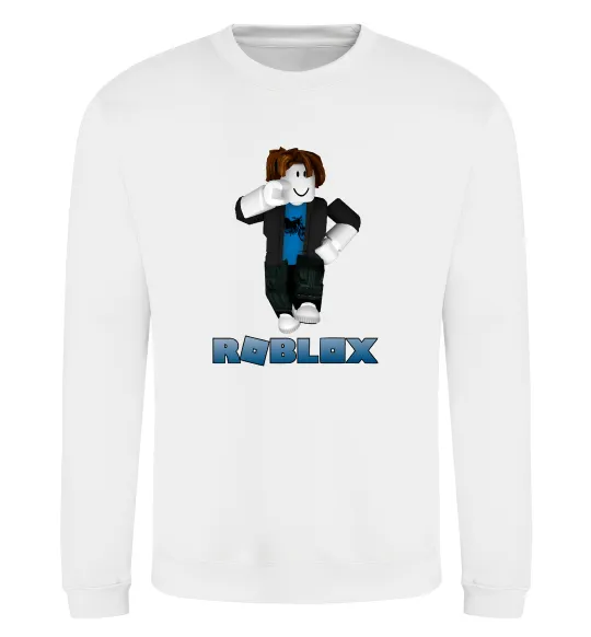 Свитшот Bacon Hair Roblox Белый фото