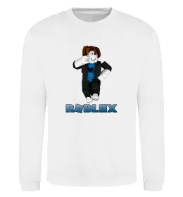 Свитшот Bacon Hair Roblox Белый фото