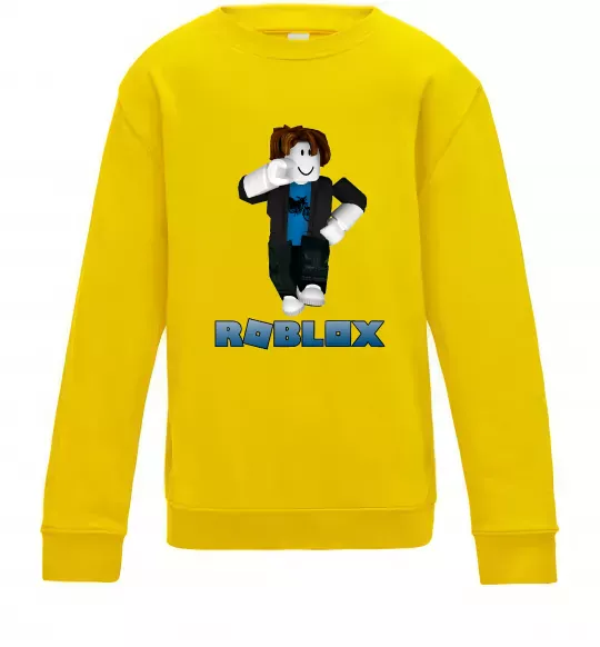 Детский Свитшот Bacon Hair Roblox Солнечно желтый фото