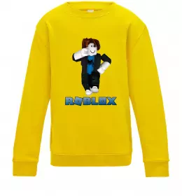 Детский Свитшот Bacon Hair Roblox Солнечно желтый фото
