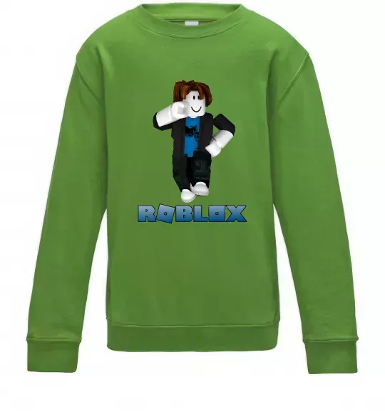 Детский Свитшот Bacon Hair Roblox Лаймовый фото