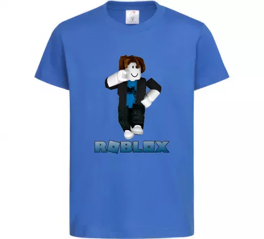 Детская футболка Bacon Hair Roblox Ярко-синий фото