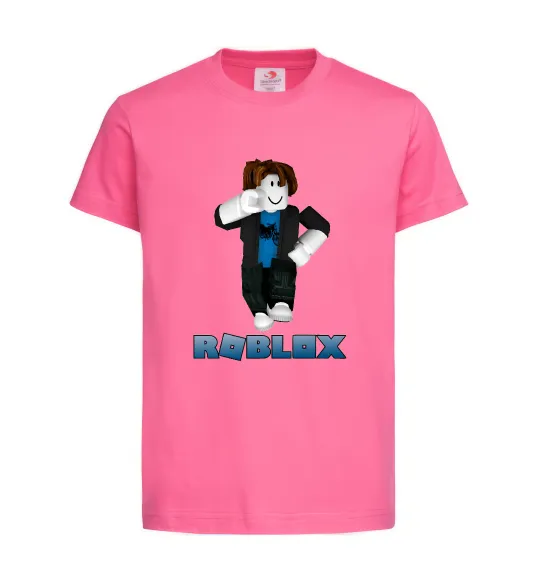Детская футболка Bacon Hair Roblox Ярко-розовый фото