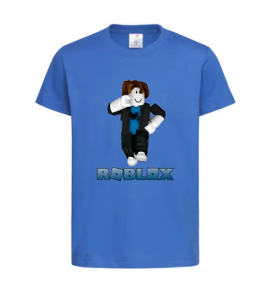 Детская футболка Bacon Hair Roblox Ярко-синий фото