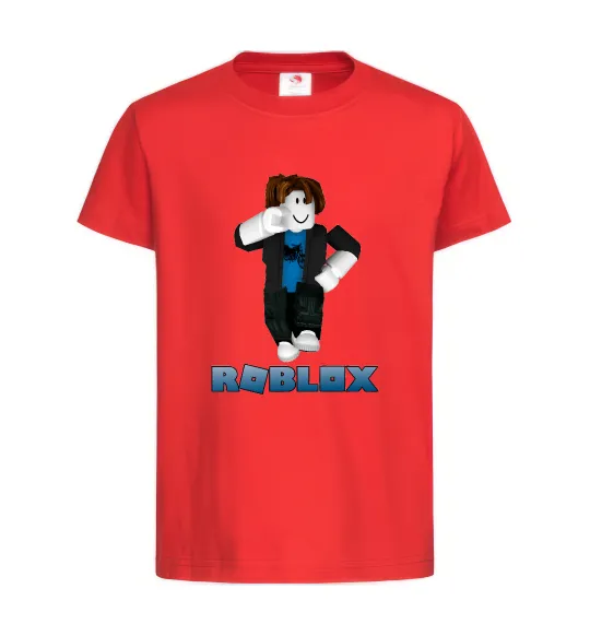 Детская футболка Bacon Hair Roblox Красный фото