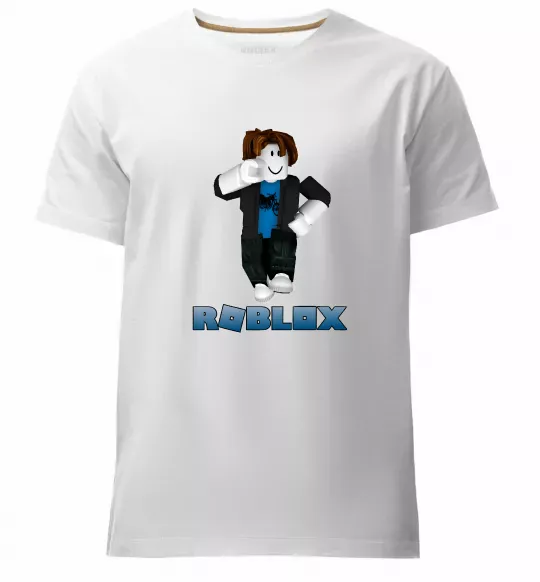Чоловіча преміум футболка Bacon Hair Roblox Білий фото