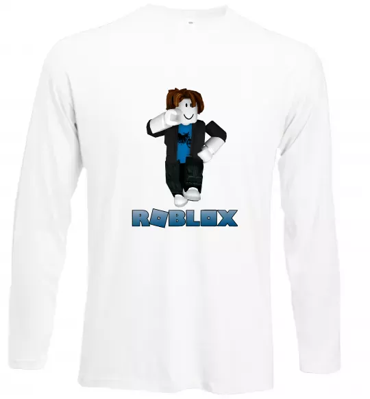 Лонгслив Bacon Hair Roblox Белый фото