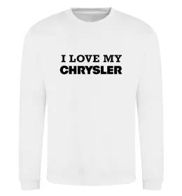 Свитшот I love my Chrysler Белый фото