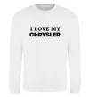 Свитшот I love my Chrysler Белый фото