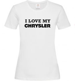 Женская футболка I love my Chrysler