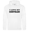 Жіноча толстовка (худі) I love my Chrysler Білий фото