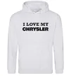 Жіноча толстовка (худі) I love my Chrysler Сірий меланж фото