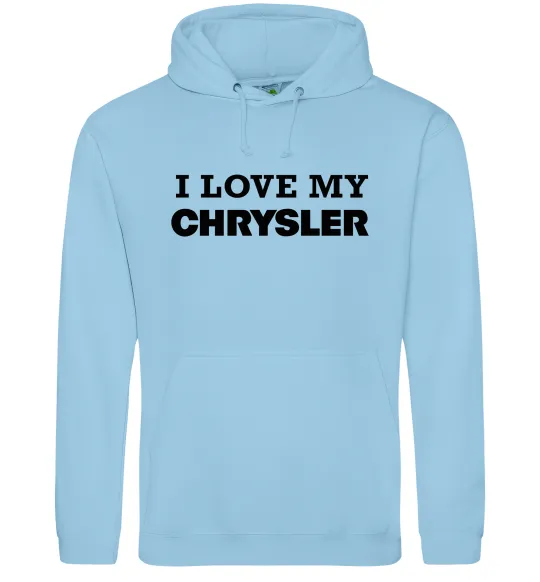 Жіноча толстовка (худі) I love my Chrysler Блакитний фото