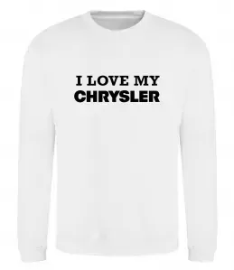 Свитшот Real men drive Chrysler Белый фото