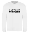 Свитшот I love my Chrysler Белый фото