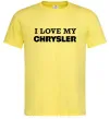 Чоловіча футболка I love my Chrysler Лимонний фото
