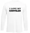 Лонгслив I love my Chrysler Белый фото