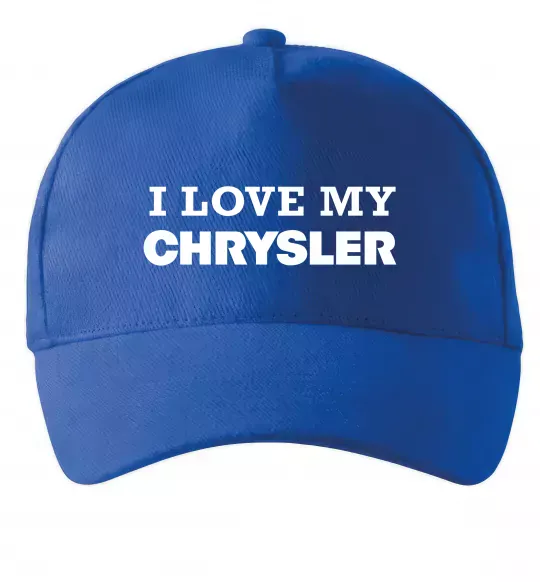 Кепка I love my Chrysler Яскраво-синій фото