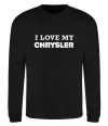 Свитшот I love my Chrysler Черный фото