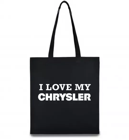 Еко-сумка I love my Chrysler Чорний фото