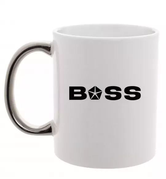 Чашка з кольоровою ручкою Boss Chrysler Срібло фото