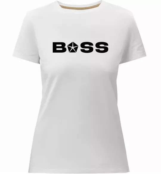 Жіноча преміум футболка Boss Chrysler Білий фото