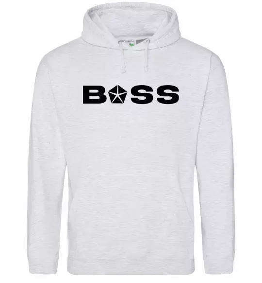 Женская толстовка (худи) Boss Chrysler Серый меланж фото