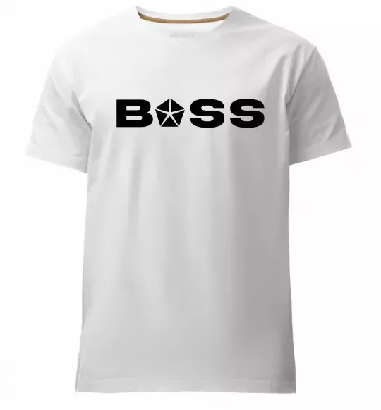 Мужская премиум футболка Boss Chrysler Белый фото