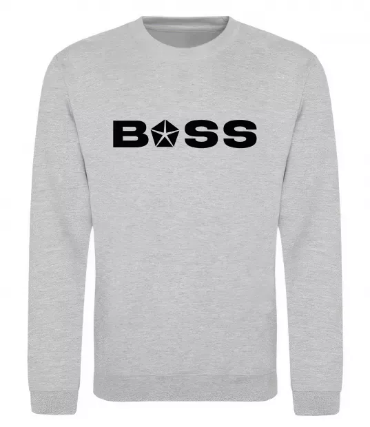 Свитшот Boss Chrysler Серый меланж фото