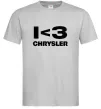 Чоловіча футболка I <3 Chrysler Сірий фото