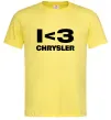 Чоловіча футболка I <3 Chrysler Лимонний фото