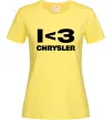 Женская футболка I <3 Chrysler Лимонный фото
