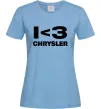Женская футболка I <3 Chrysler Голубой фото