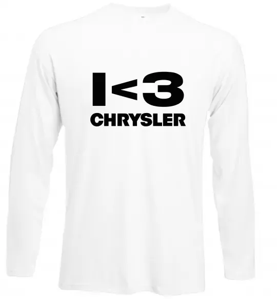 Лонгслів I <3 Chrysler Білий фото