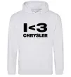 Чоловіча толстовка (худі) I <3 Chrysler Сірий меланж Чоловіча толстовка (худі) I <3 Chrysler Сірий меланж фото