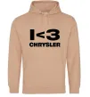 Жіноча толстовка (худі) I <3 Chrysler Пісочний фото