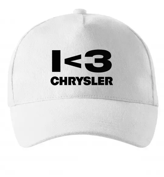 Кепка I <3 Chrysler Білий фото