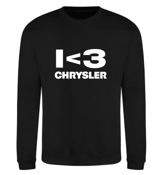 Свитшот I <3 Chrysler Черный фото