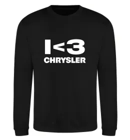Свитшот I <3 Chrysler Черный фото