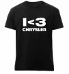 Чоловіча преміум футболка I <3 Chrysler Чорний фото