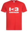 Чоловіча футболка I <3 Chrysler Червоний фото